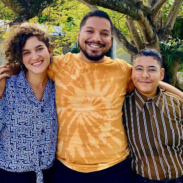 Patri González Ramírez, Pao Lebrón, and Cristóbal Guerra Naranjo of Babilla Collective