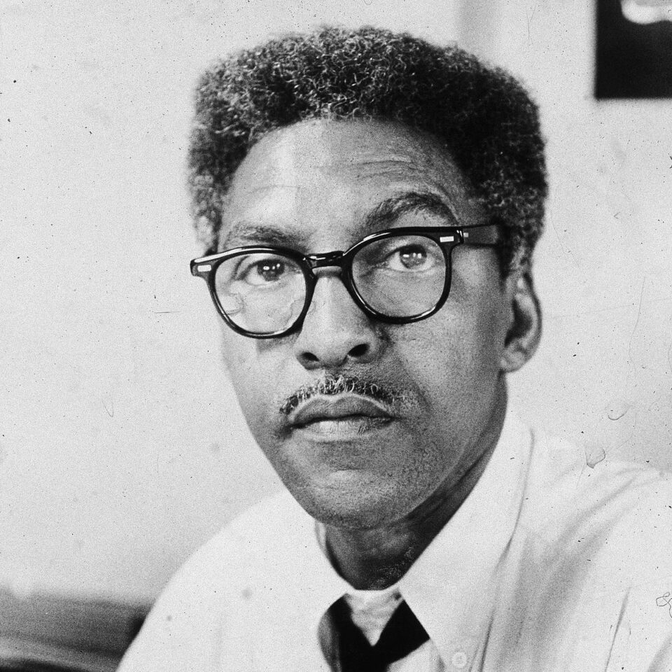 headshot of Bayard Rustin